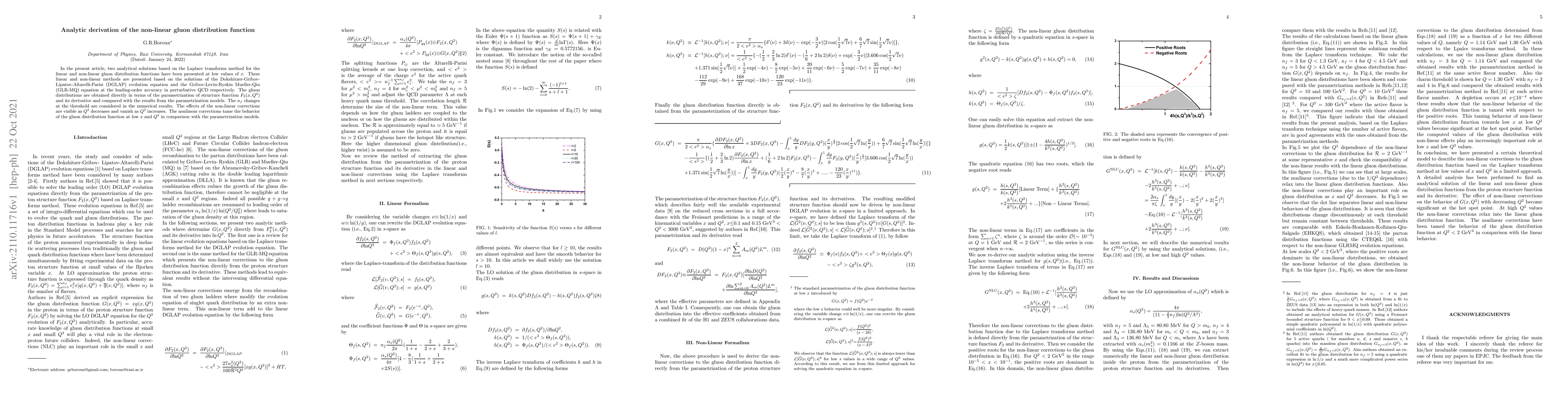 Thumbnail for Analytic derivation of the non-linear gluon distribution function