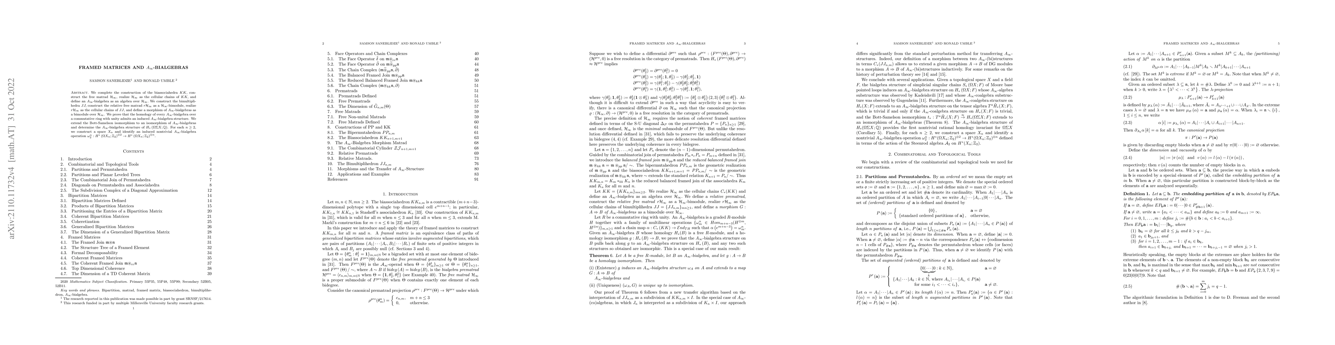 Thumbnail for Framed Matrices and $A_{\infty}$-Bialgebras
