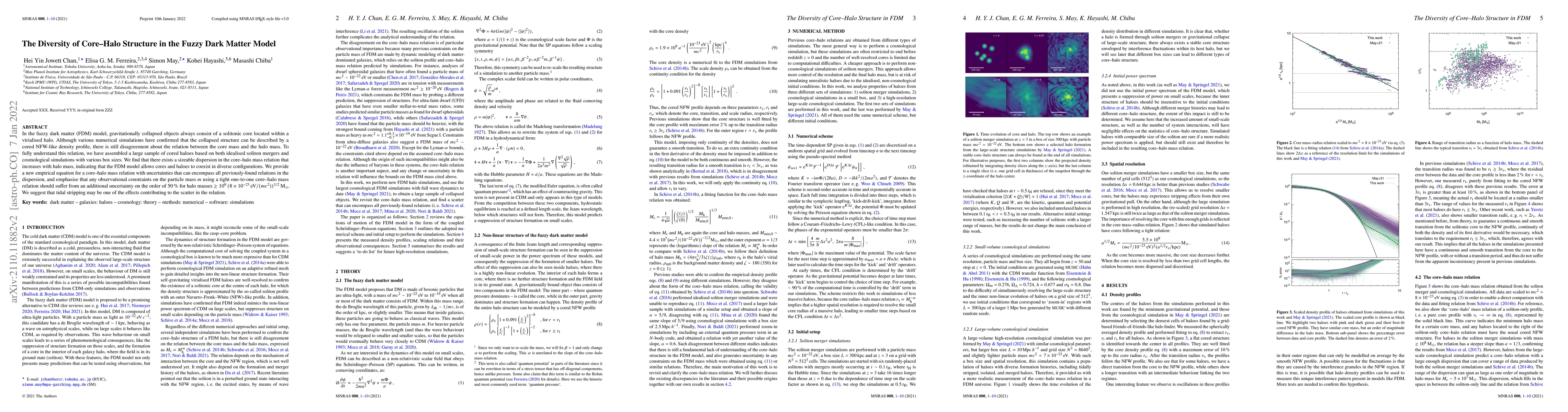 Thumbnail for The Diversity of Core Halo Structure in the Fuzzy Dark Matter Model