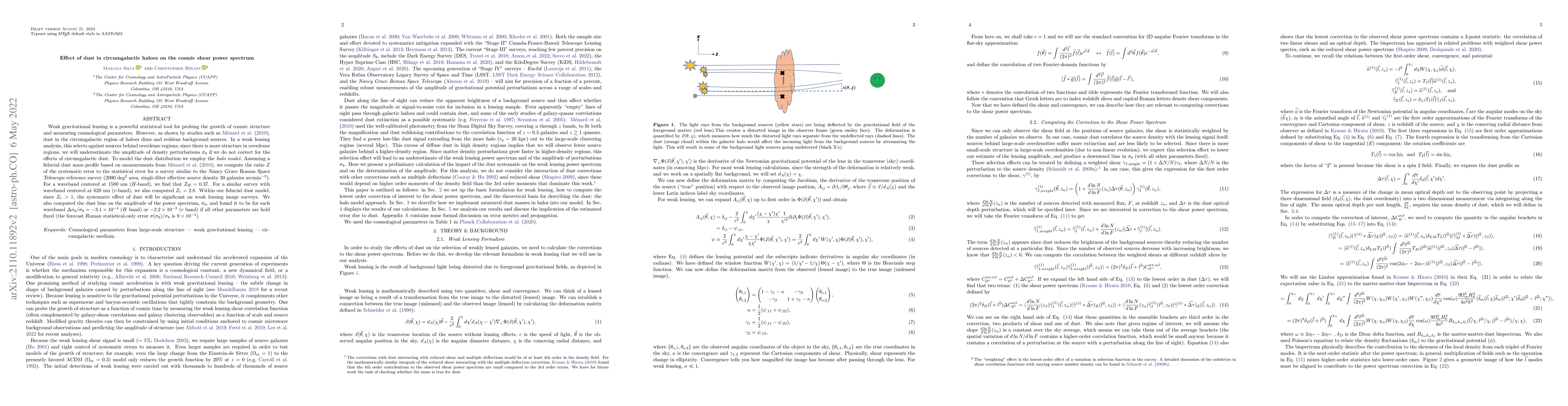 Thumbnail for Effect of dust in circumgalactic haloes on the cosmic shear power
  spectrum