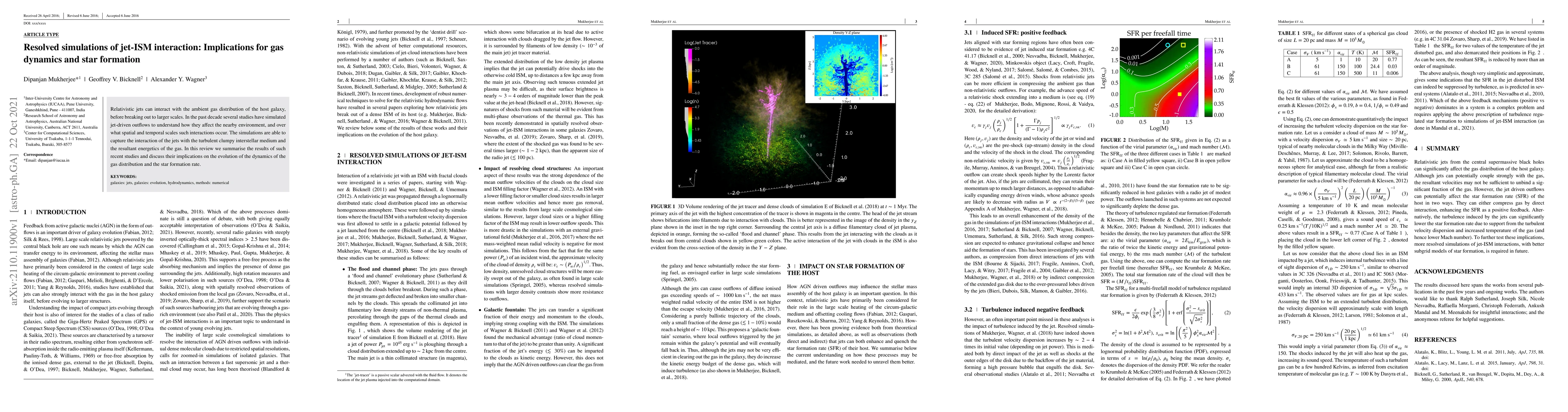 Thumbnail for Resolved simulations of jet-ISM interaction: Implications for gas
  dynamics and star formation