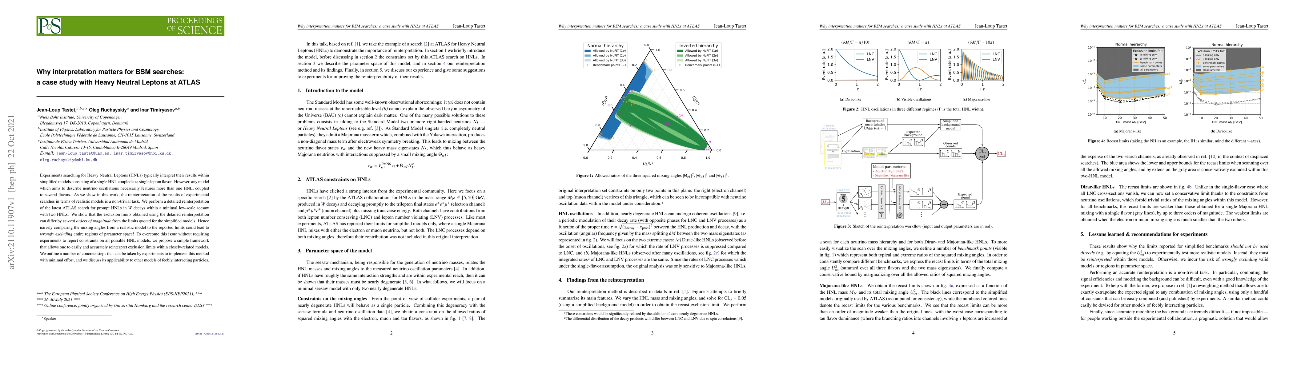 Thumbnail for Why interpretation matters for BSM searches: a case study with Heavy
  Neutral Leptons at ATLAS