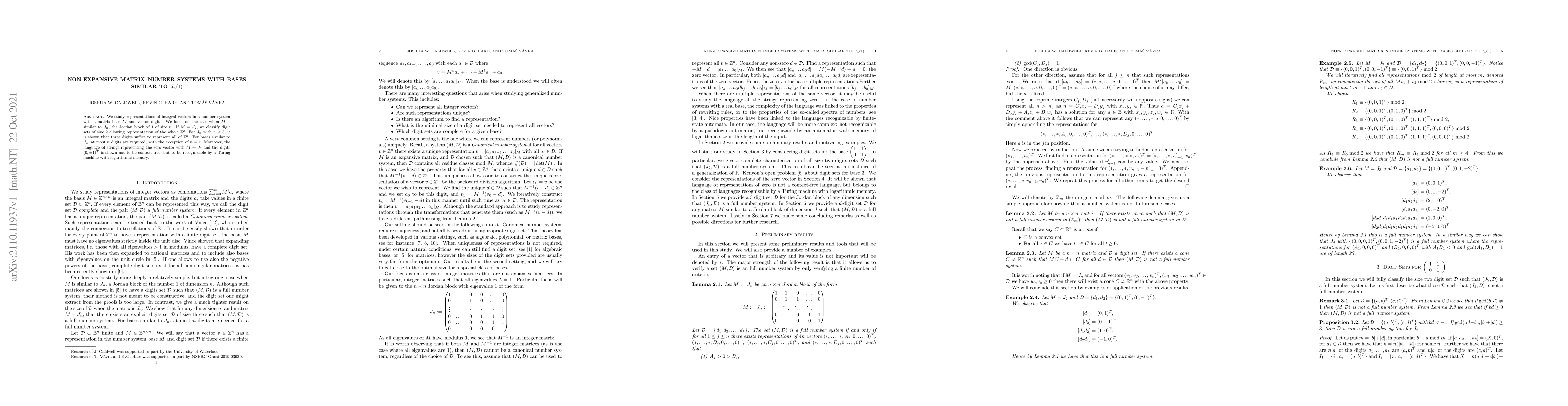 Thumbnail for Non-expansive matrix number systems with bases similar to $J_n(1)$