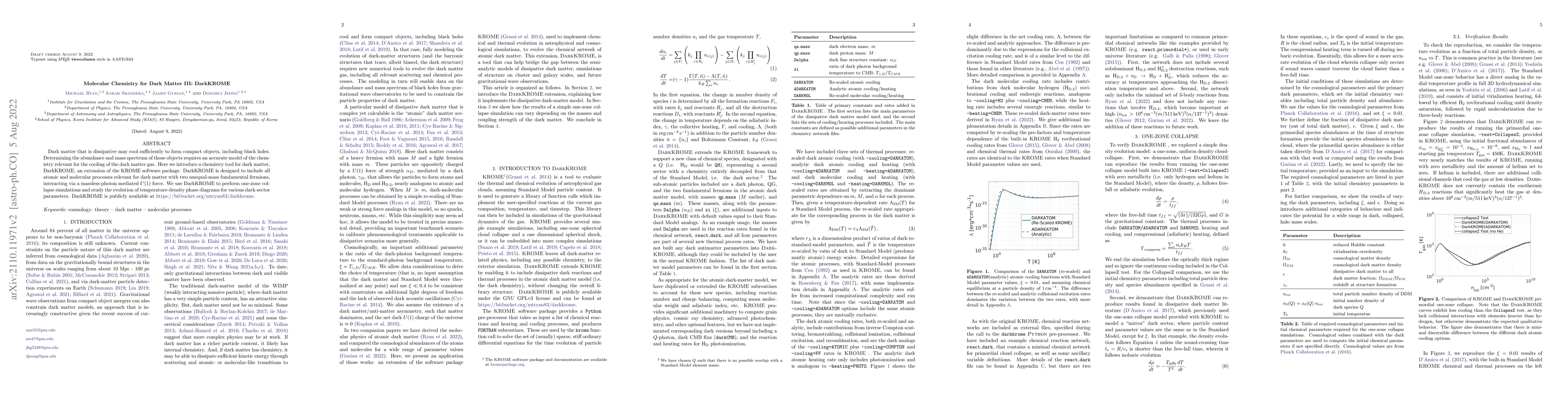 Thumbnail for Molecular Chemistry for Dark Matter III: DarkKROME