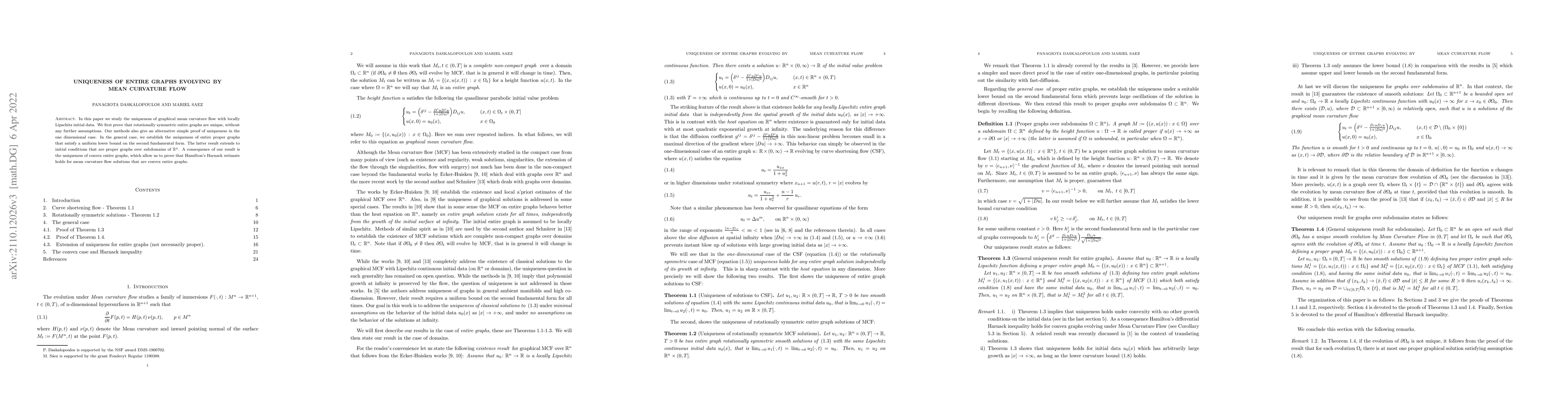 Thumbnail for Uniqueness of entire graphs evolving by Mean Curvature flow