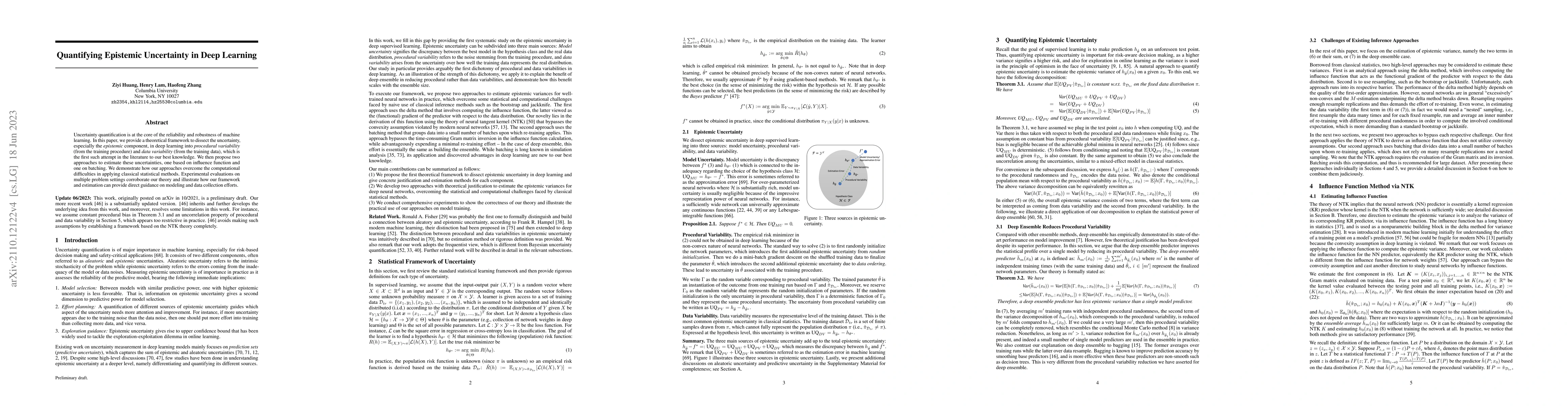 Thumbnail for Quantifying Epistemic Uncertainty in Deep Learning