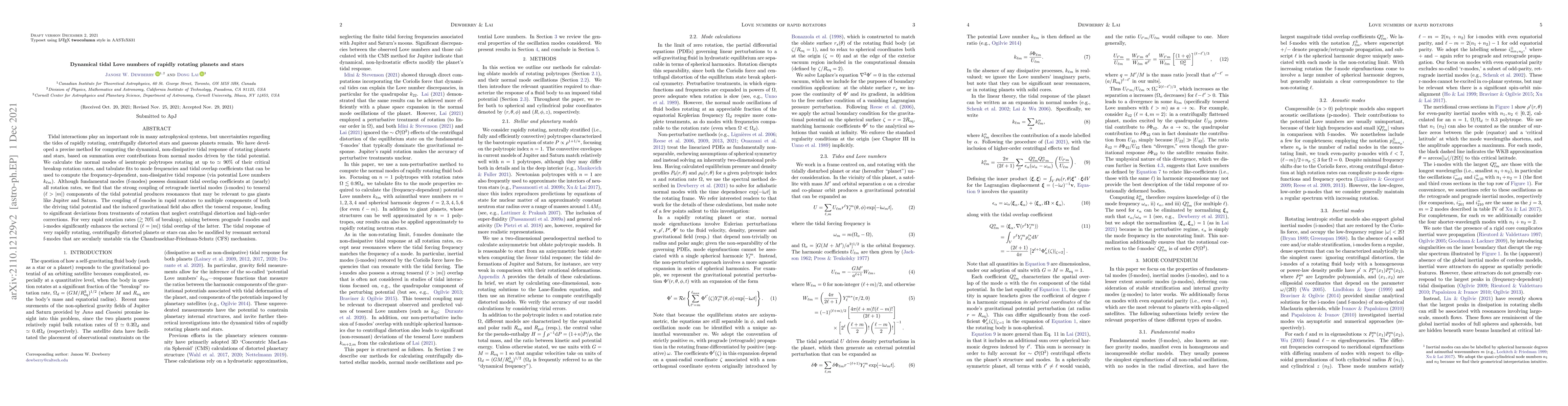 Thumbnail for Dynamical tidal Love numbers of rapidly rotating planets and stars