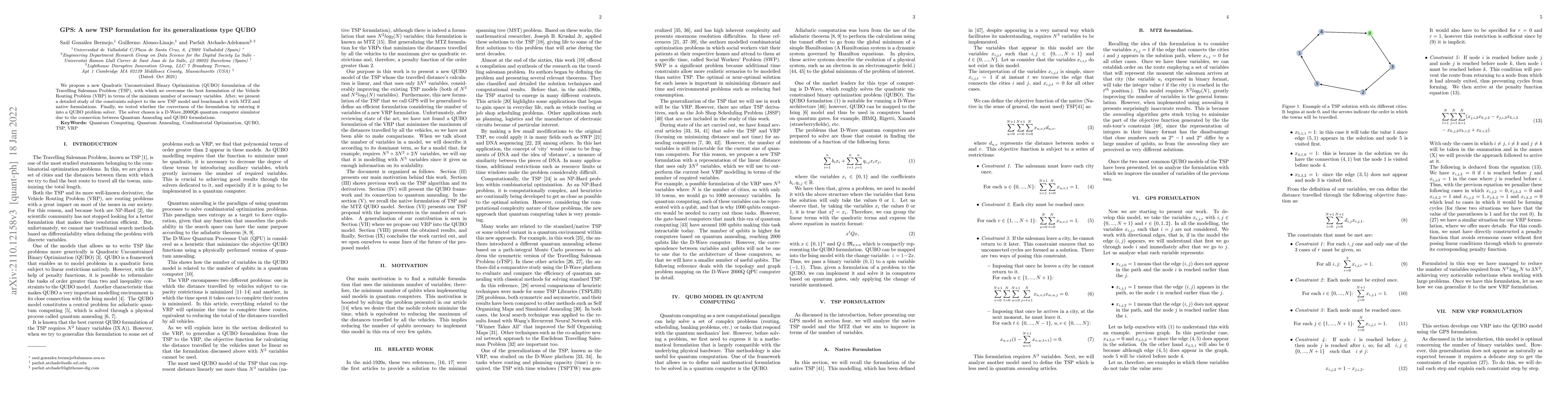 Thumbnail for GPS: A new TSP formulation for its generalizations type QUBO