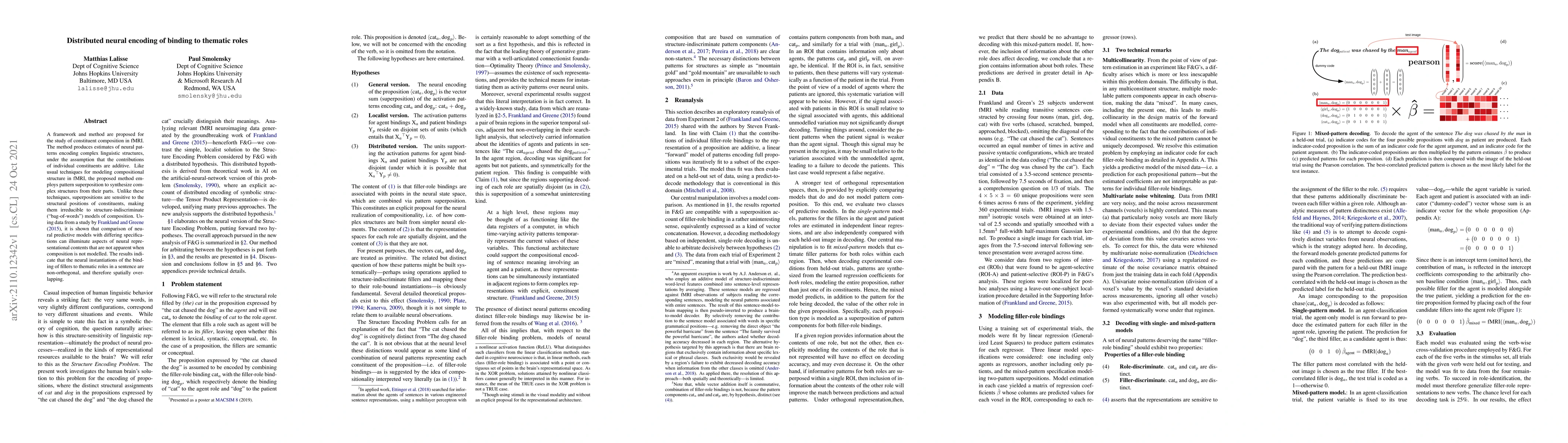 Thumbnail for Distributed neural encoding of binding to thematic roles