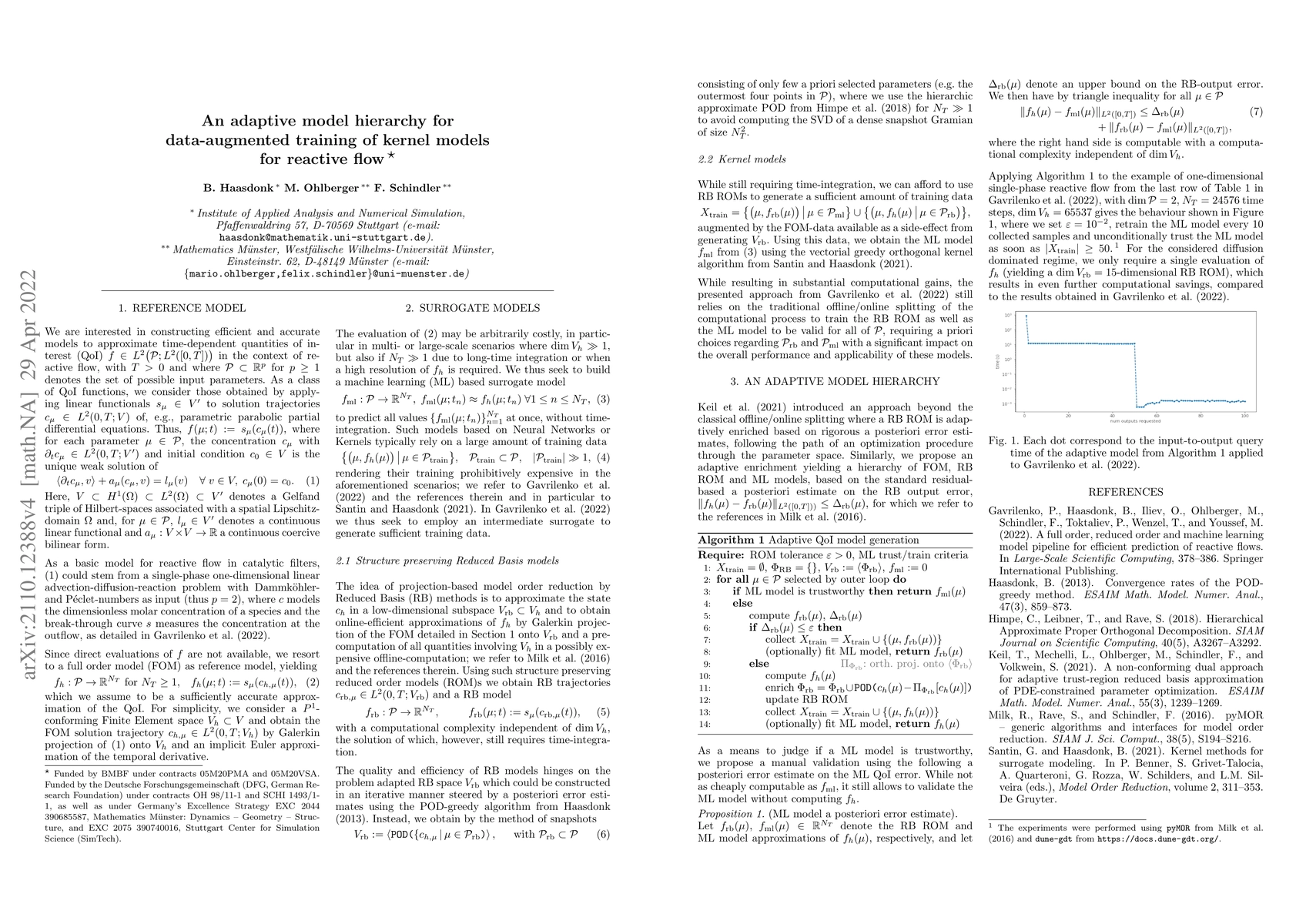 Thumbnail for An adaptive model hierarchy for data-augmented training of kernel models
  for reactive flow