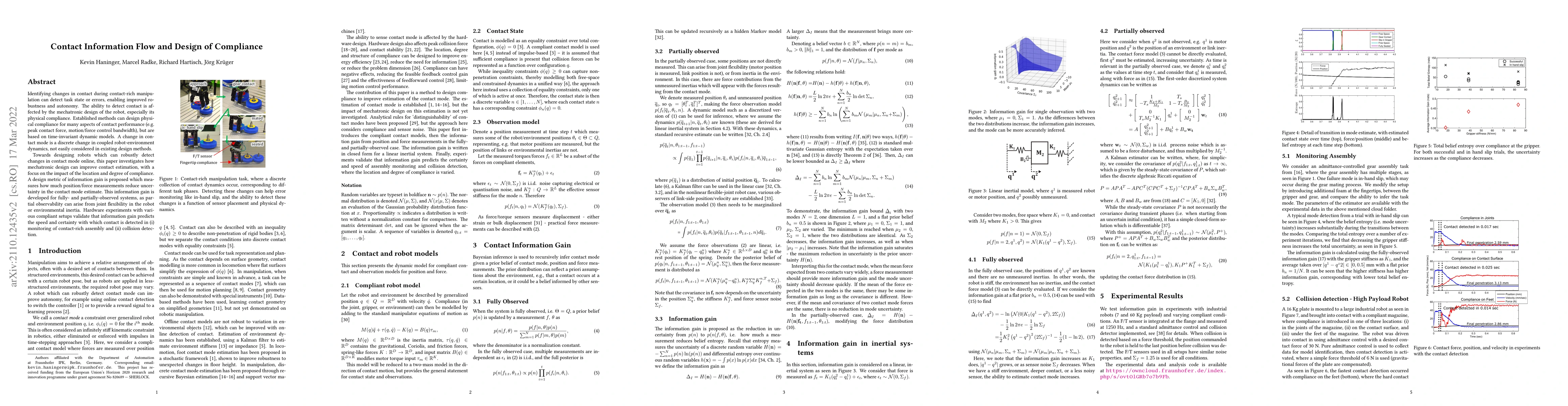 Thumbnail for Contact Information Flow and Design of Compliance