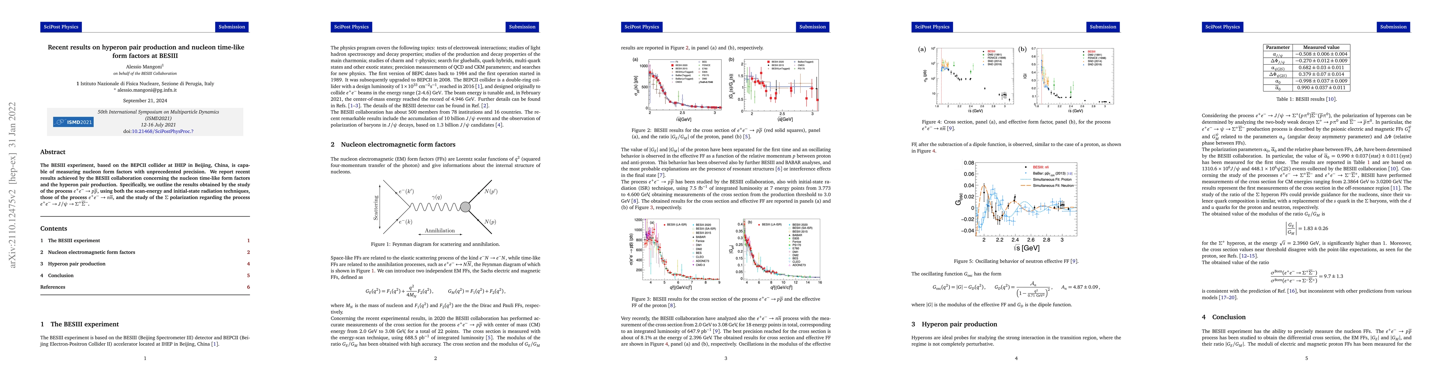 Thumbnail for Recent results on hyperon pair production and nucleon time-like form
  factors at BESIII