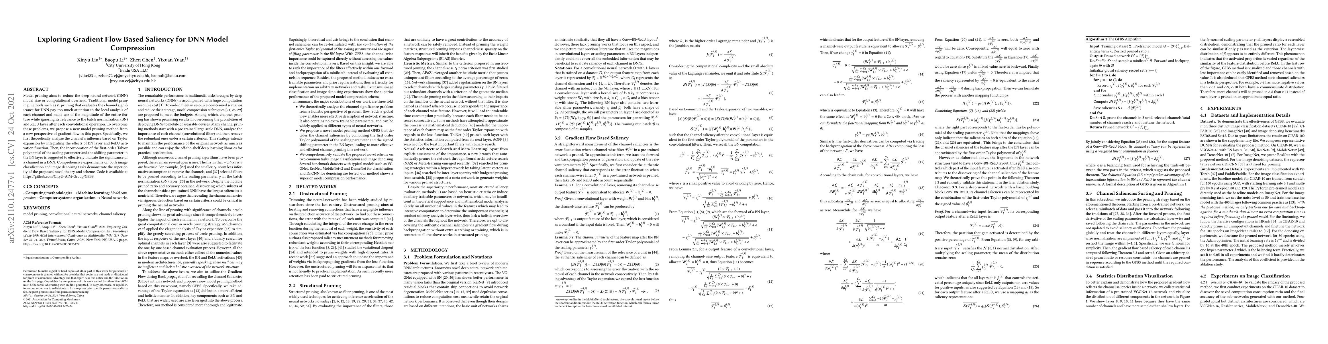 Thumbnail for Exploring Gradient Flow Based Saliency for DNN Model Compression