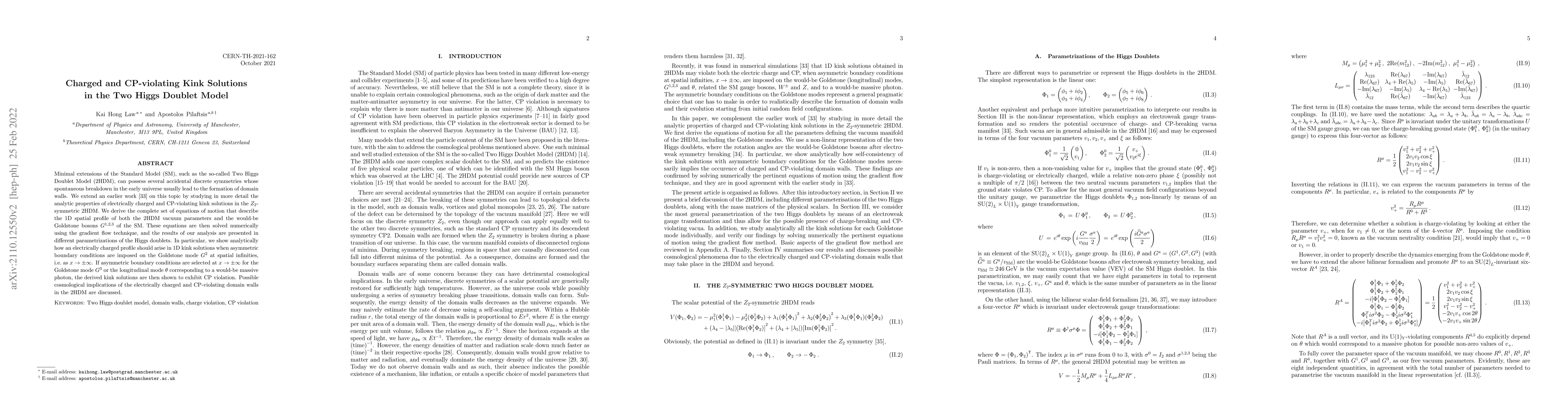Thumbnail for Charged and CP-violating Kink Solutions in the Two Higgs Doublet Model