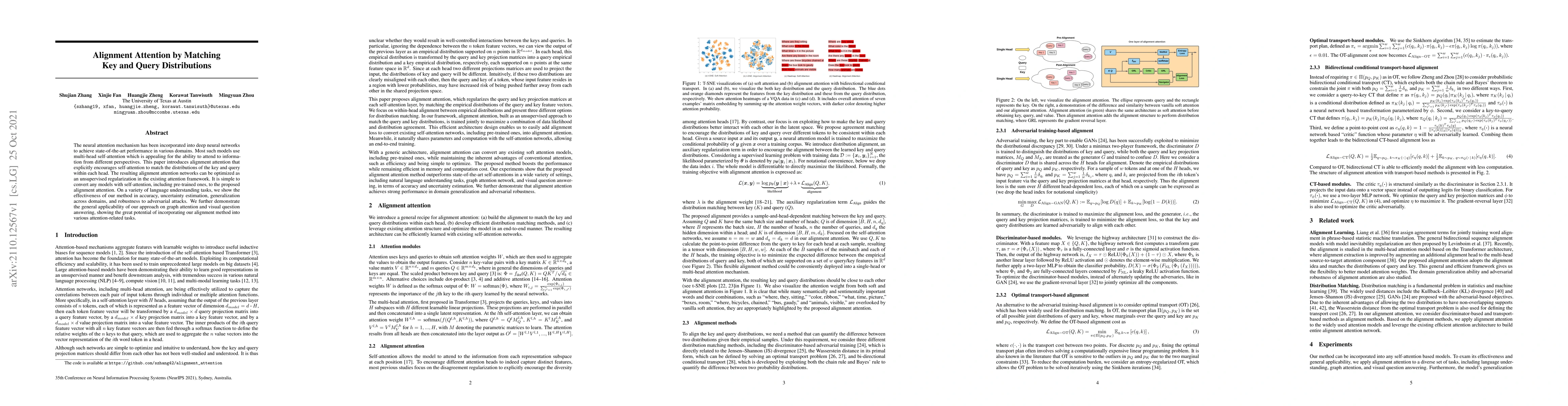 Thumbnail for Alignment Attention by Matching Key and Query Distributions