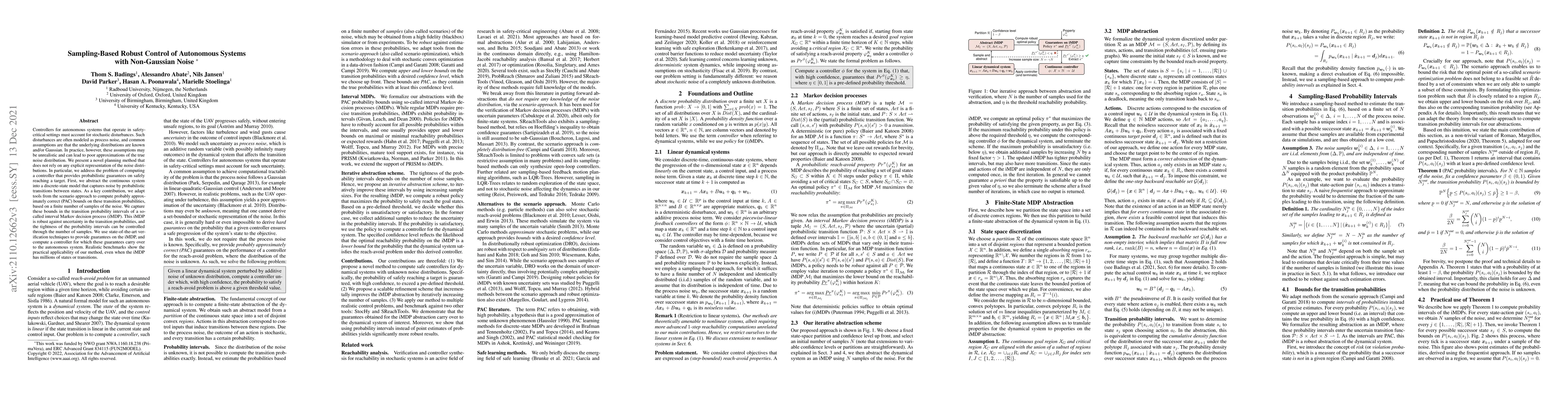 Thumbnail for Sampling-Based Robust Control of Autonomous Systems with Non-Gaussian
  Noise