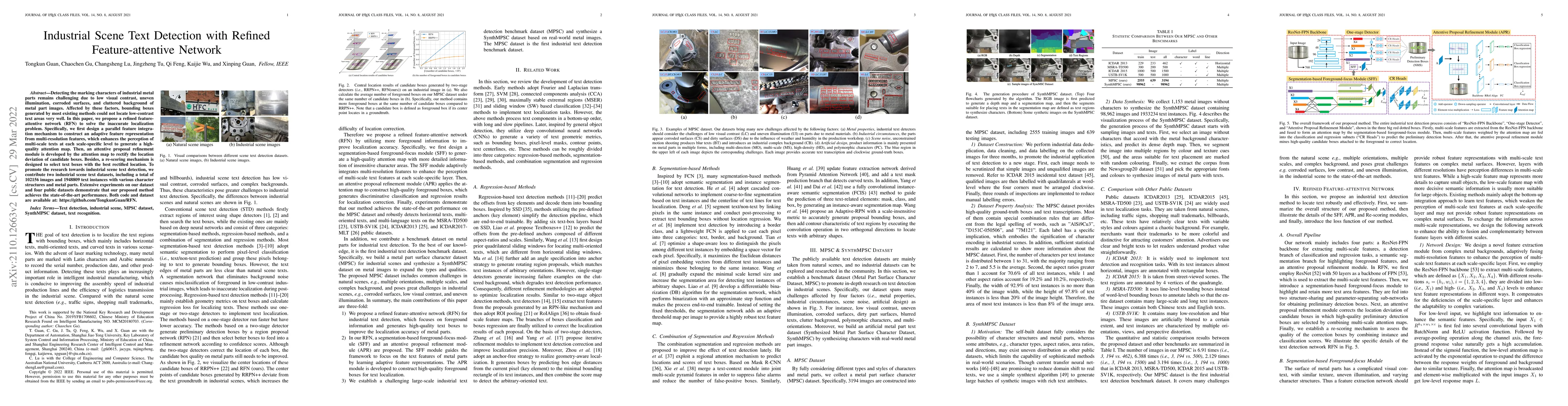 Thumbnail for Industrial Scene Text Detection with Refined Feature-attentive Network