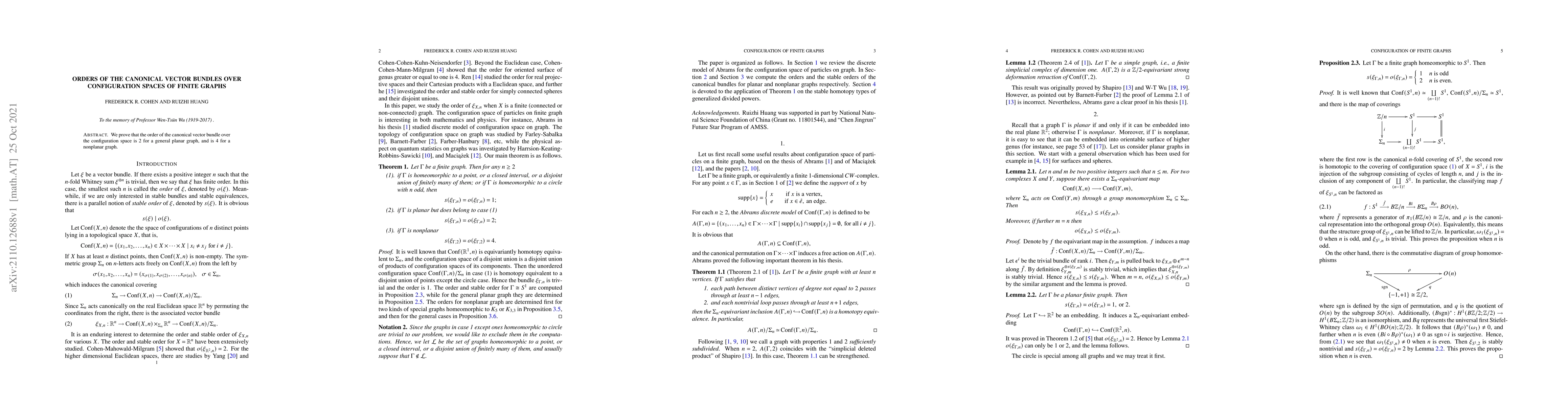 Thumbnail for Orders of the canonical vector bundles over configuration spaces of
  finite graphs