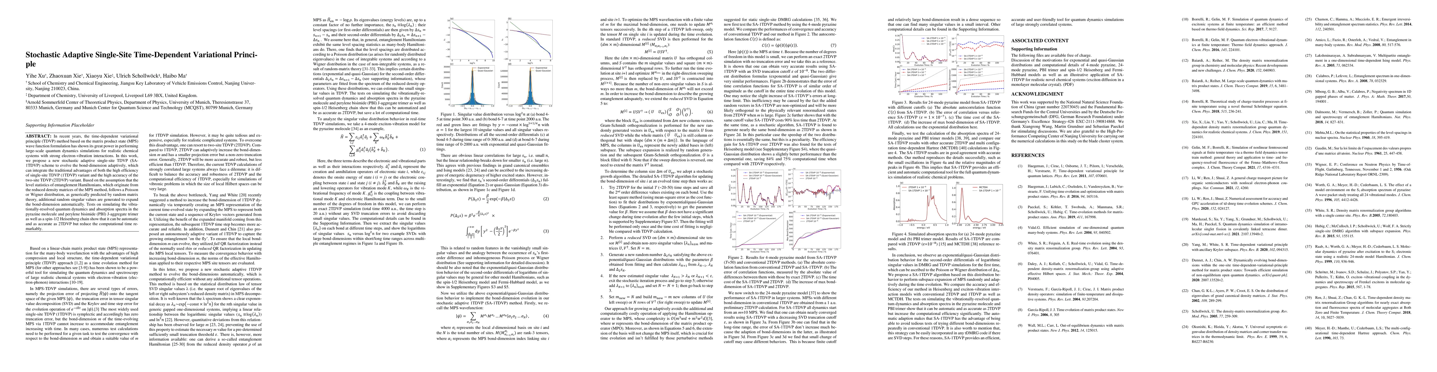 Thumbnail for Stochastic Adaptive Single-Site Time-Dependent Variational Principle