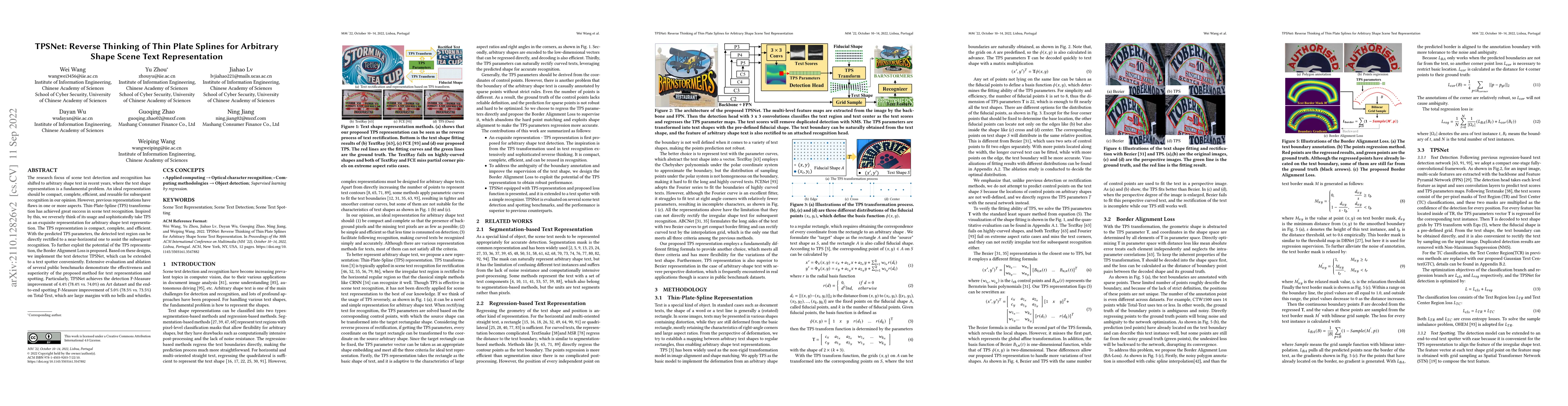 Thumbnail for TPSNet: Reverse Thinking of Thin Plate Splines for Arbitrary Shape Scene
  Text Representation