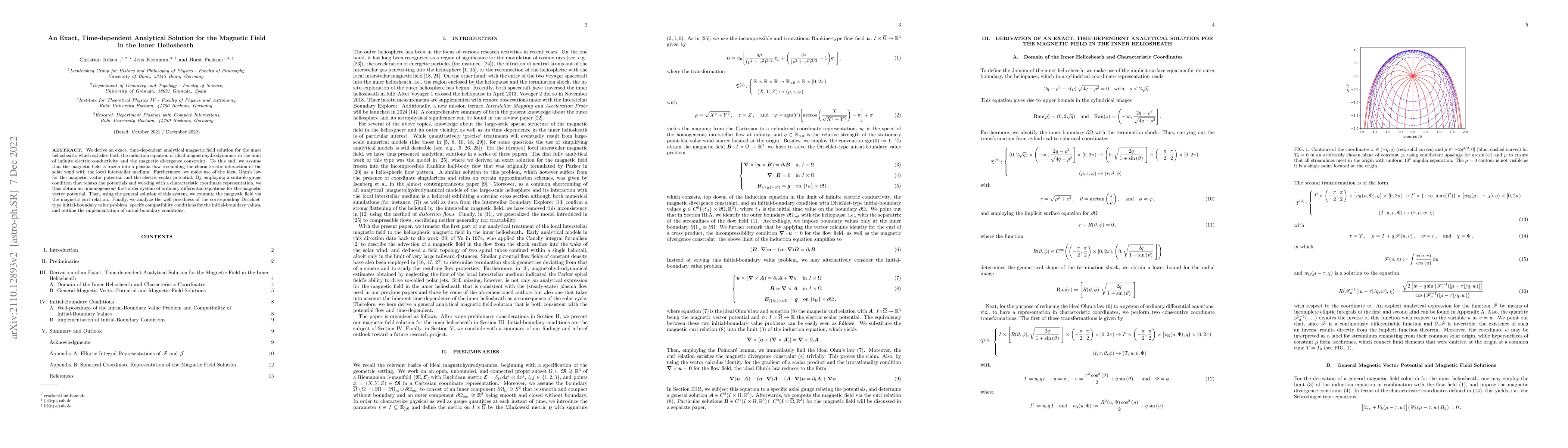 Thumbnail for An Exact, Time-dependent Analytical Solution for the Magnetic Field in
  the Inner Heliosheath