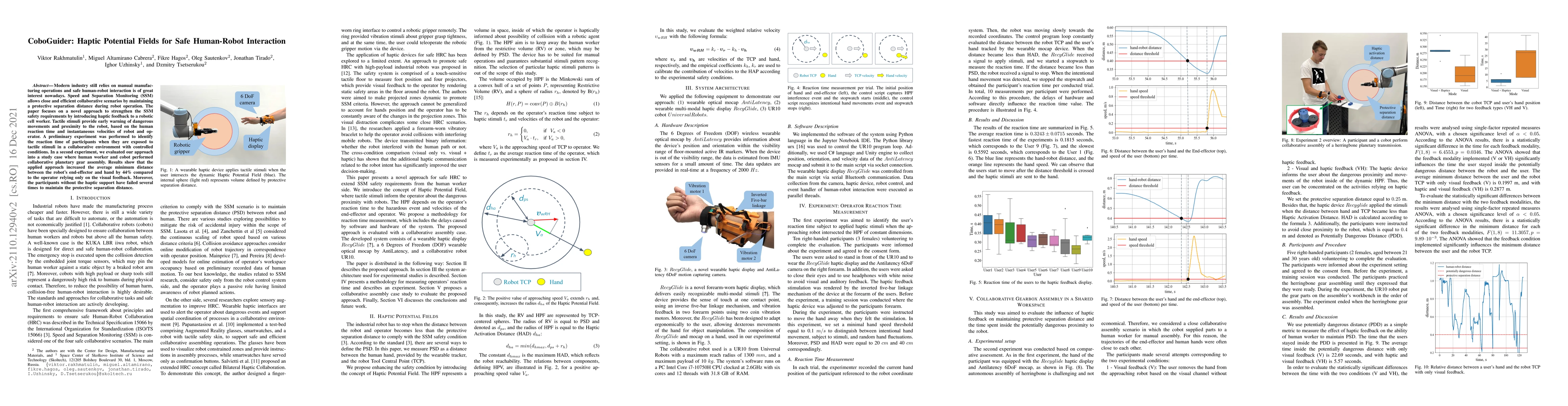 Thumbnail for CoboGuider: Haptic Potential Fields for Safe Human-Robot Interaction