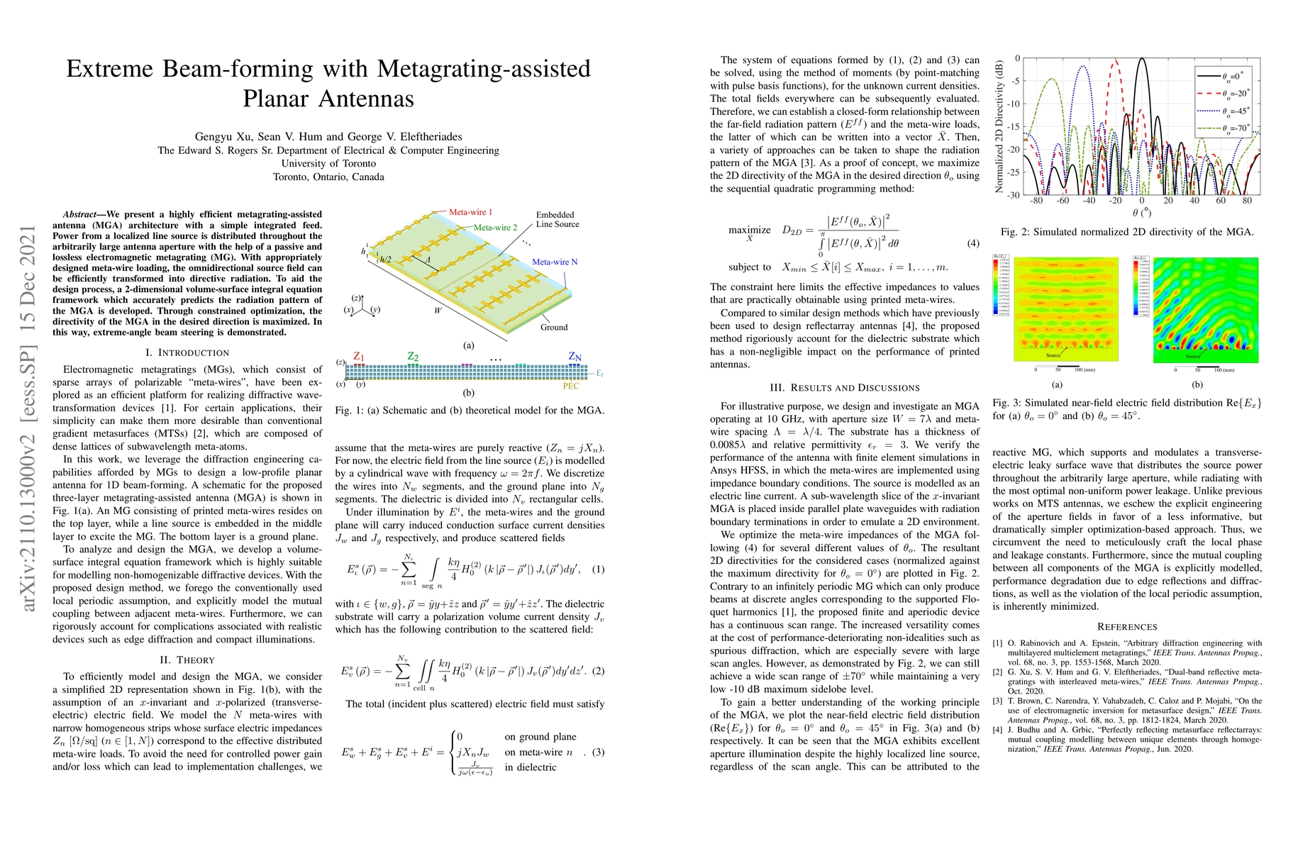 Thumbnail for Extreme Beam-forming with Metagrating-assisted Planar Antennas