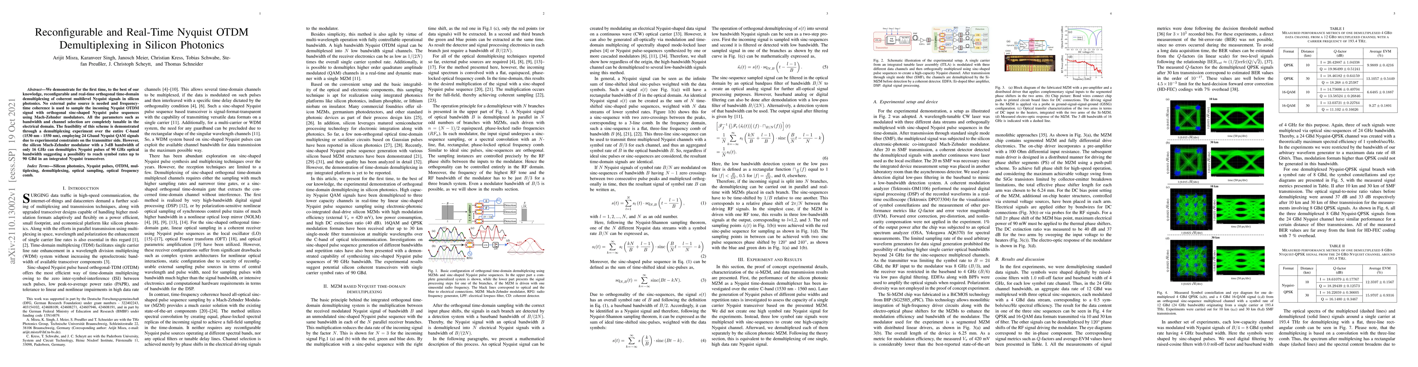 Thumbnail for Reconfigurable and Real-Time Nyquist OTDM Demultiplexing in Silicon
  Photonics