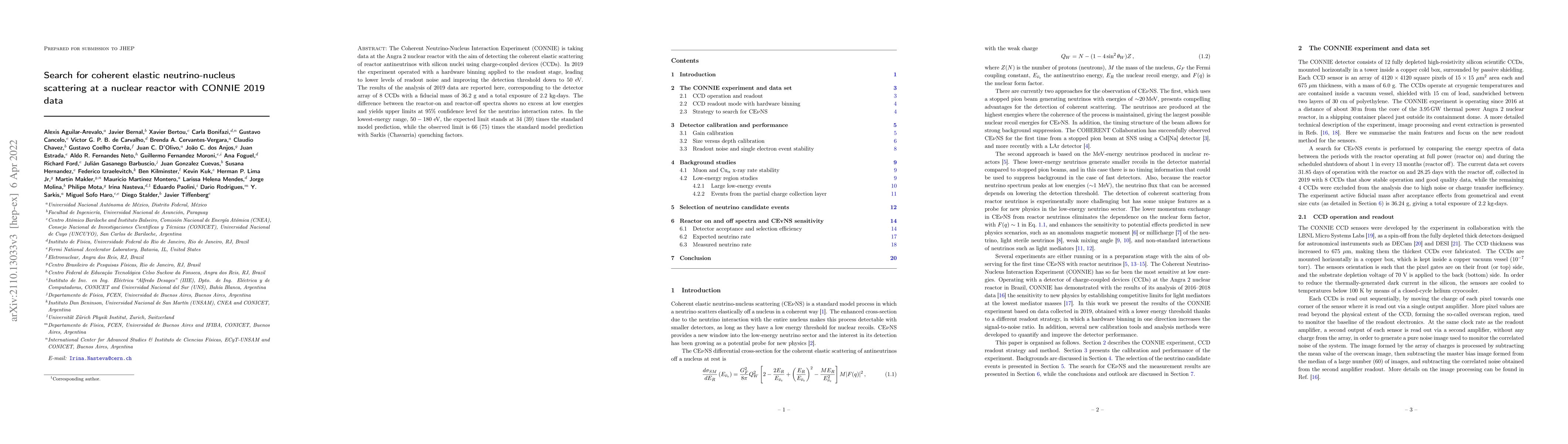 Thumbnail for Search for coherent elastic neutrino-nucleus scattering at a nuclear
  reactor with CONNIE 2019 data