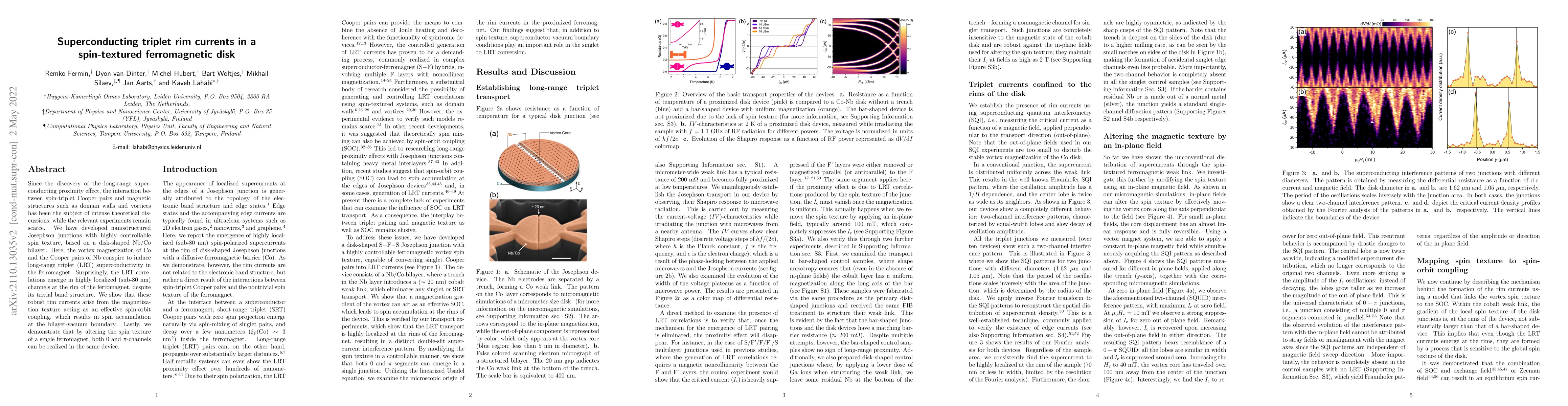 Thumbnail for Superconducting triplet rim currents in a spin-textured ferromagnetic
  disk