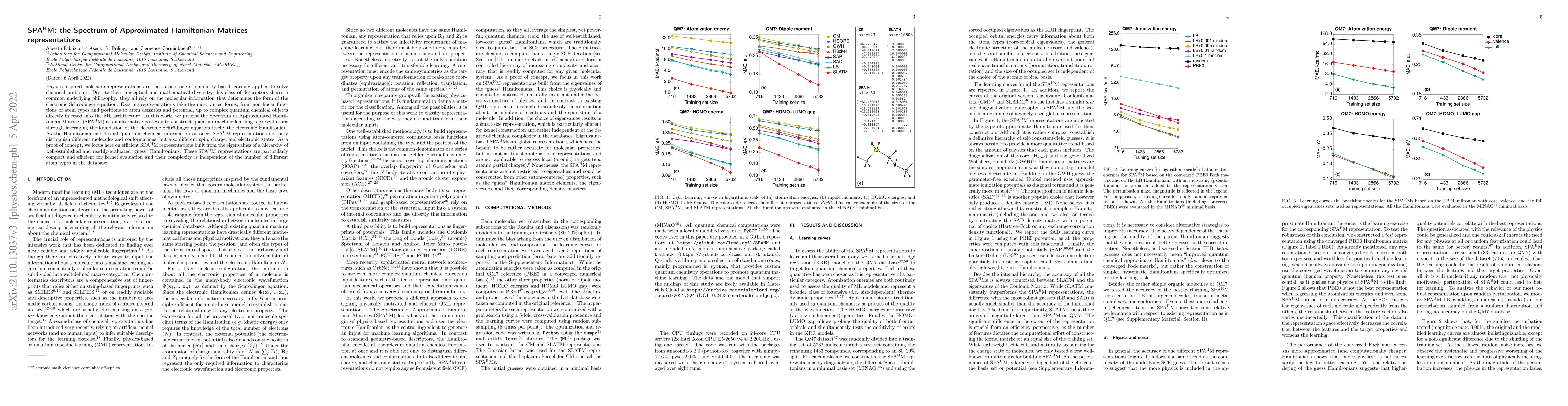 Thumbnail for SPA$^\mathrm{H}$M: the Spectrum of Approximated Hamiltonian Matrices
  representations
