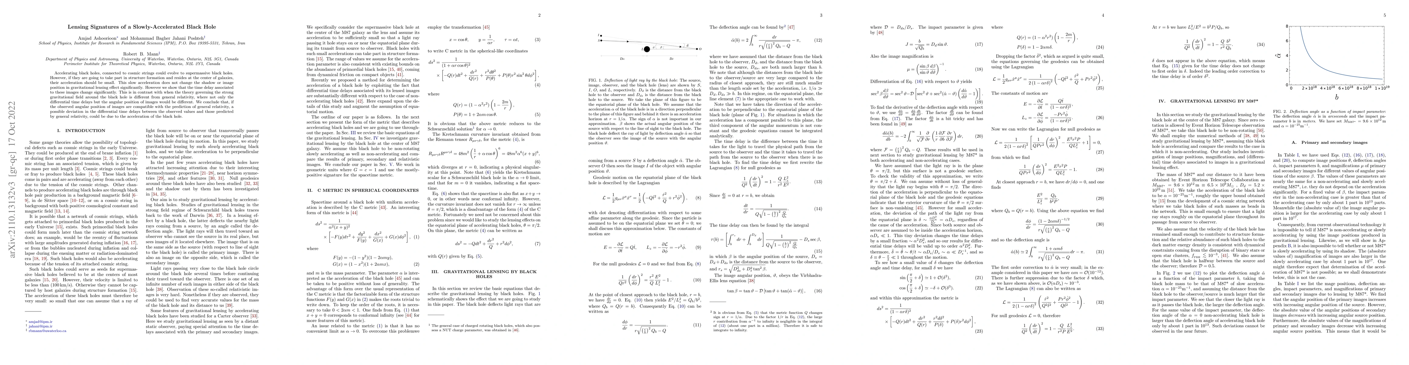 Thumbnail for Lensing Signatures of a Slowly-Accelerated Black Hole