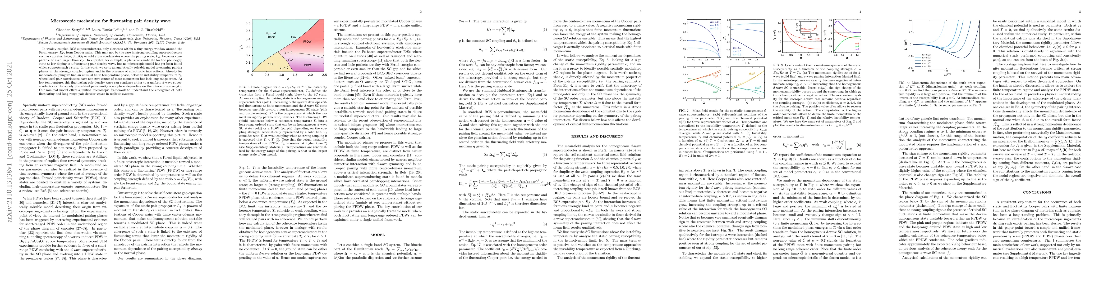 Thumbnail for Microscopic mechanism for fluctuating pair density wave