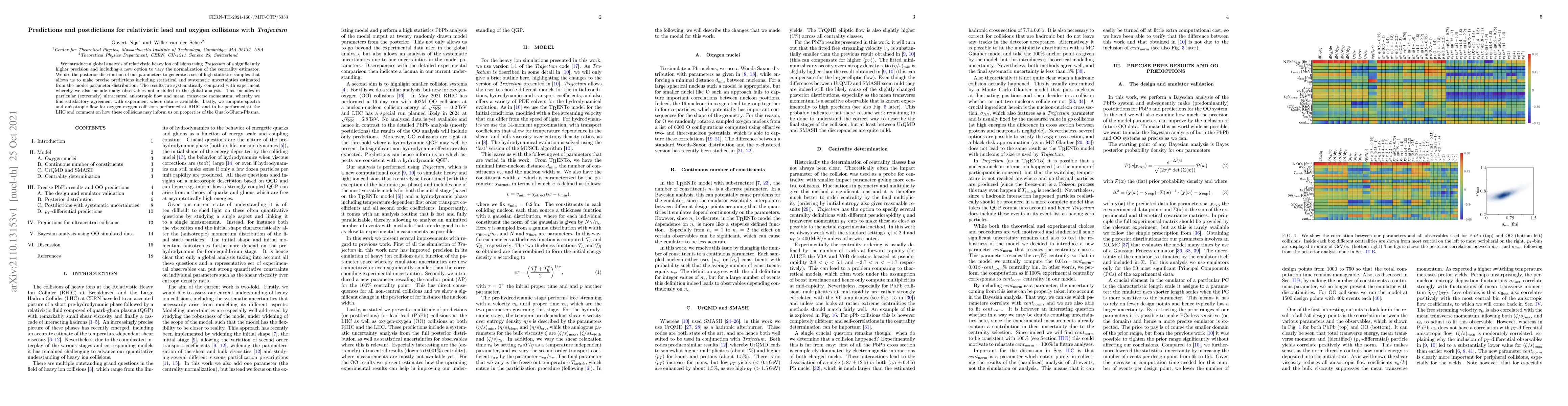 Thumbnail for Predictions and postdictions for relativistic lead and oxygen collisions
  with Trajectum