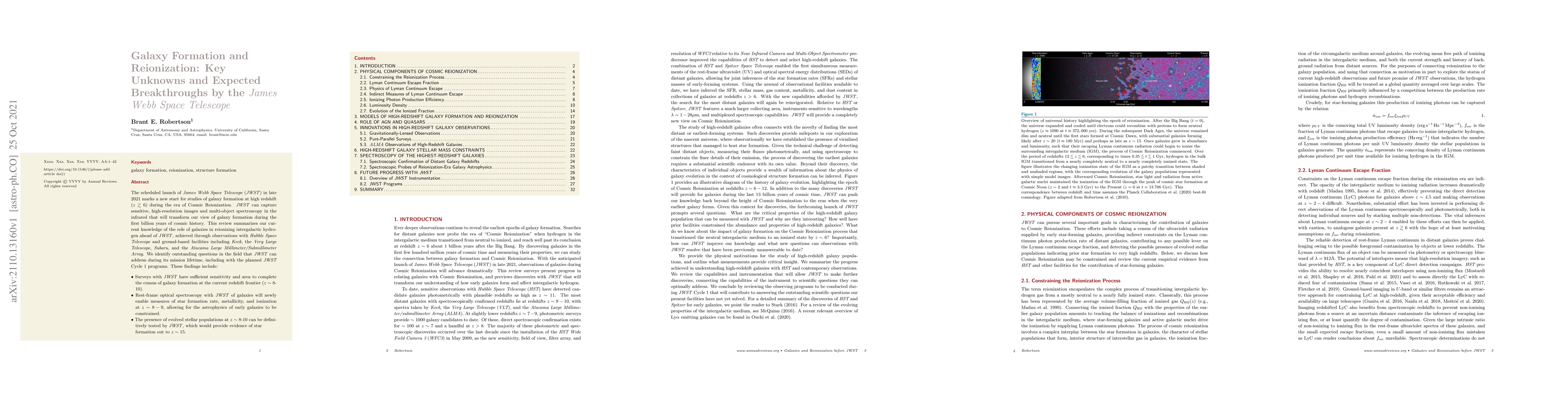 Thumbnail for Galaxy Formation and Reionization: Key Unknowns and Expected
  Breakthroughs by the James Webb Space Telescope