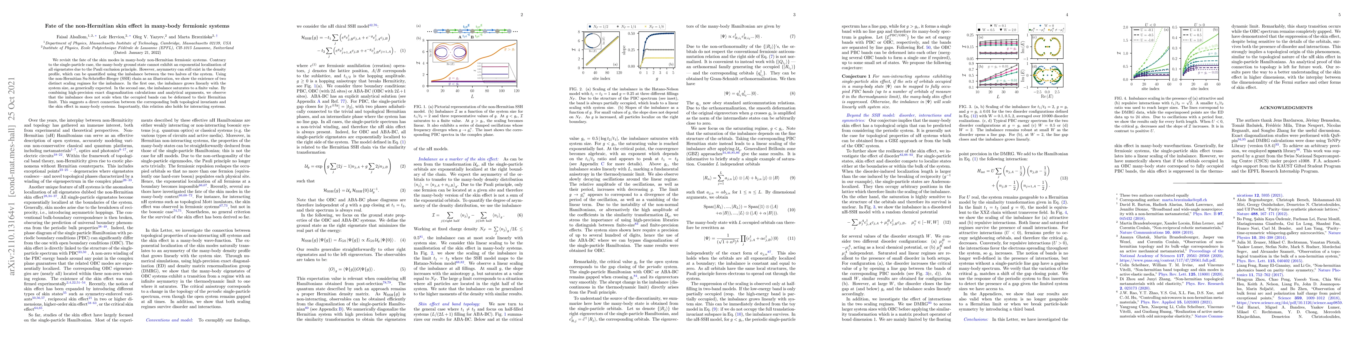 Thumbnail for Fate of the non-Hermitian skin effect in many-body fermionic systems