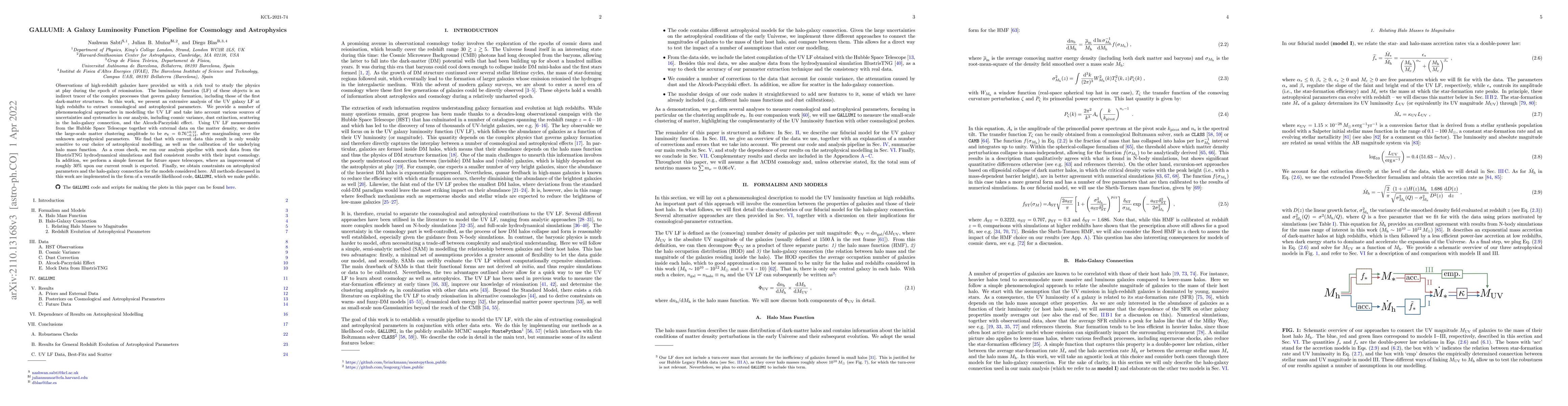Thumbnail for GALLUMI: A Galaxy Luminosity Function Pipeline for Cosmology and
  Astrophysics