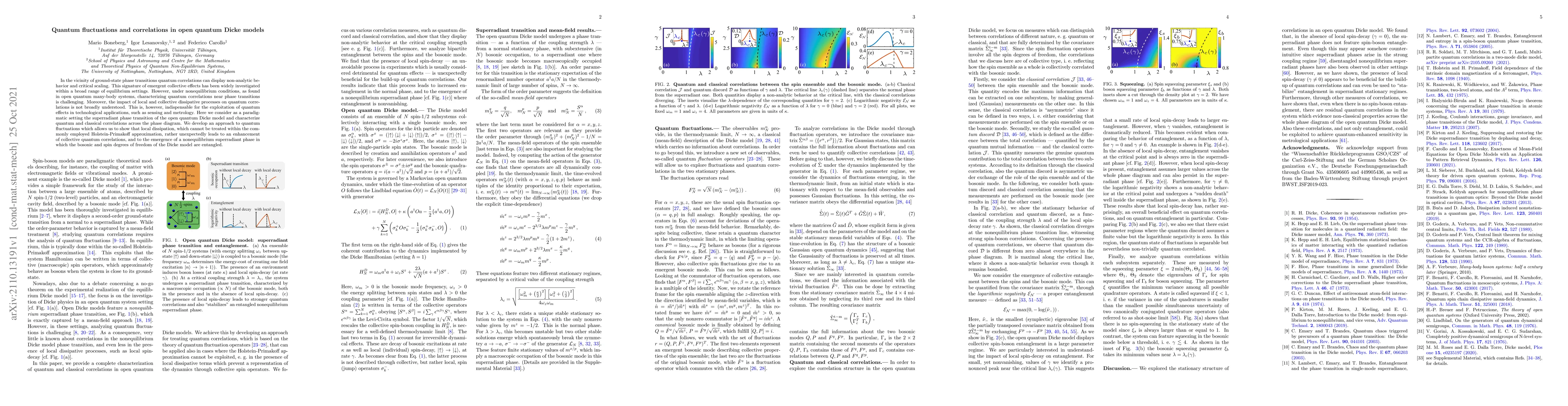 Thumbnail for Quantum fluctuations and correlations in open quantum Dicke models