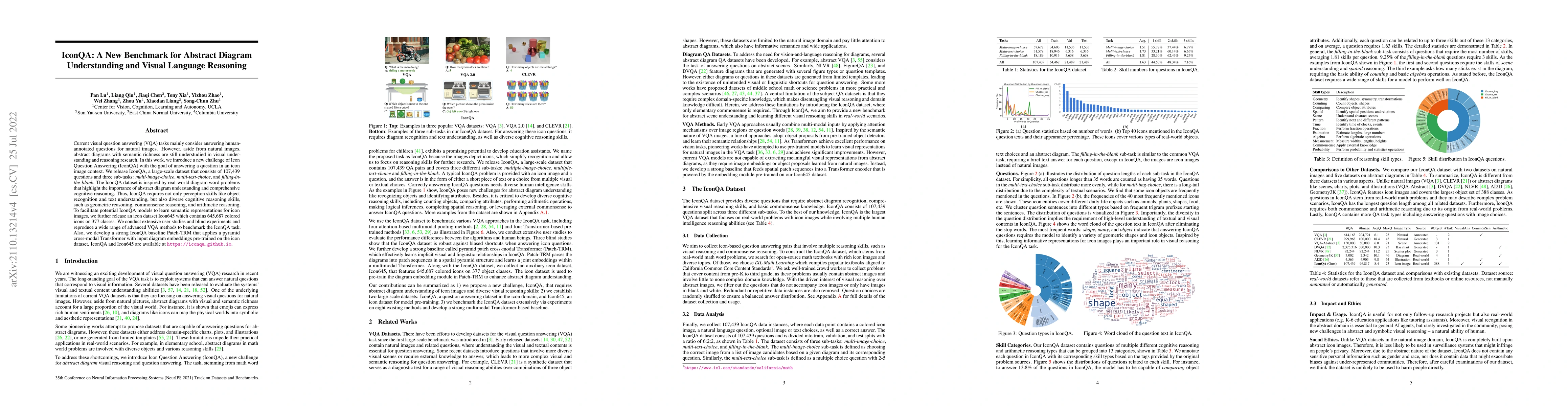 Thumbnail for IconQA: A New Benchmark for Abstract Diagram Understanding and Visual
  Language Reasoning