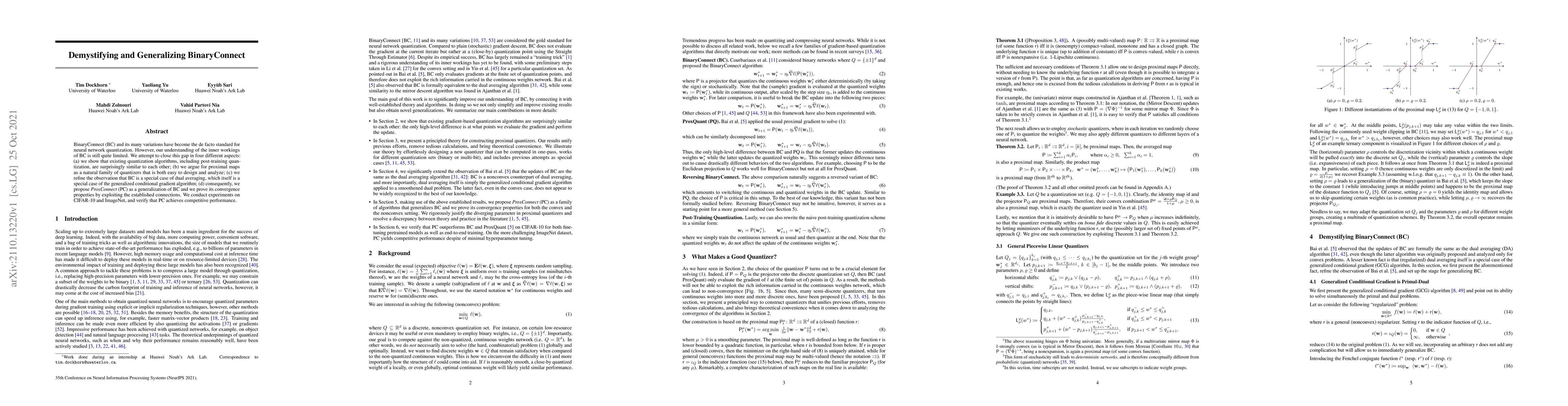 Thumbnail for Demystifying and Generalizing BinaryConnect