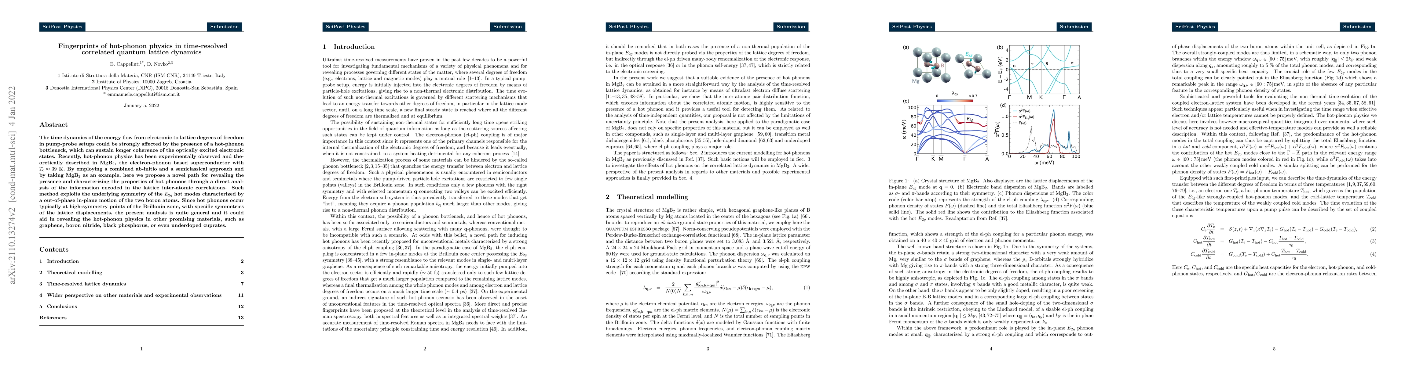 Thumbnail for Fingerprints of hot-phonon physics in time-resolved correlated quantum
  lattice dynamics