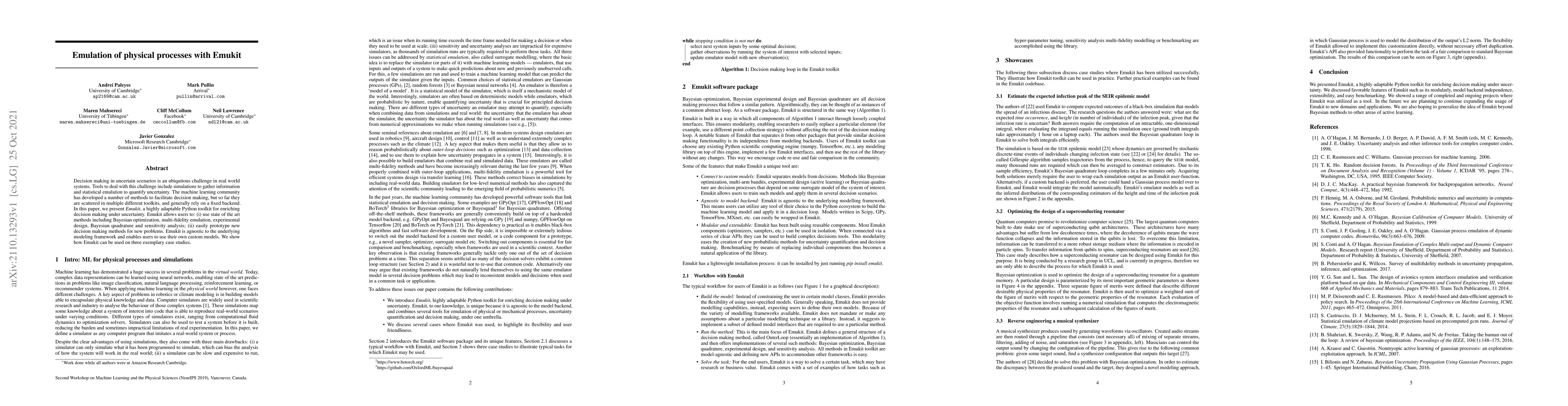 Thumbnail for Emulation of physical processes with Emukit