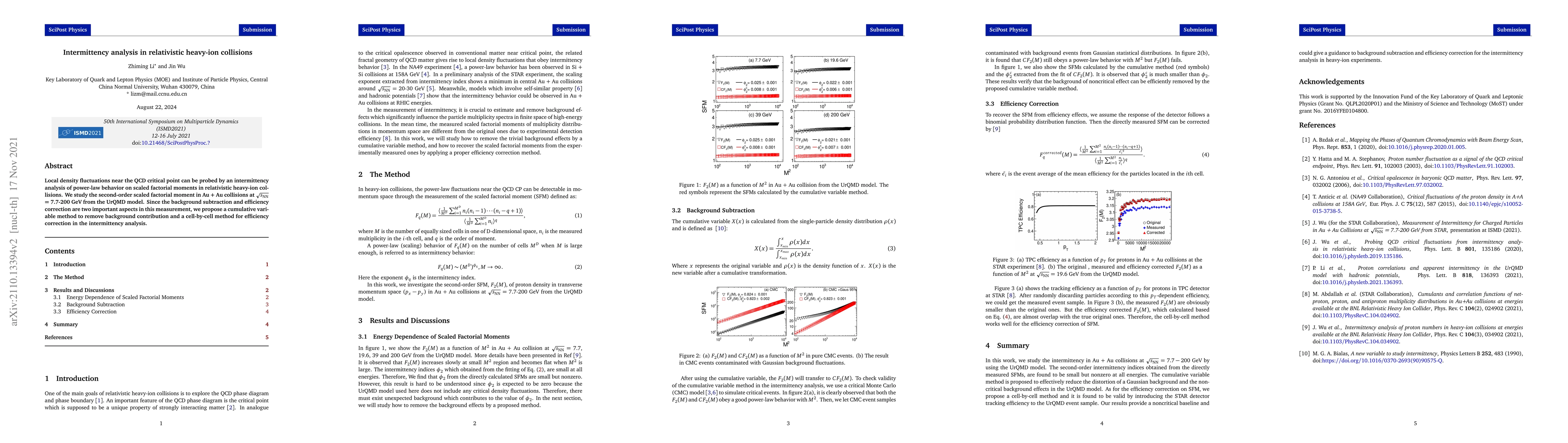 Thumbnail for Intermittency analysis in relativistic heavy-ion collisions