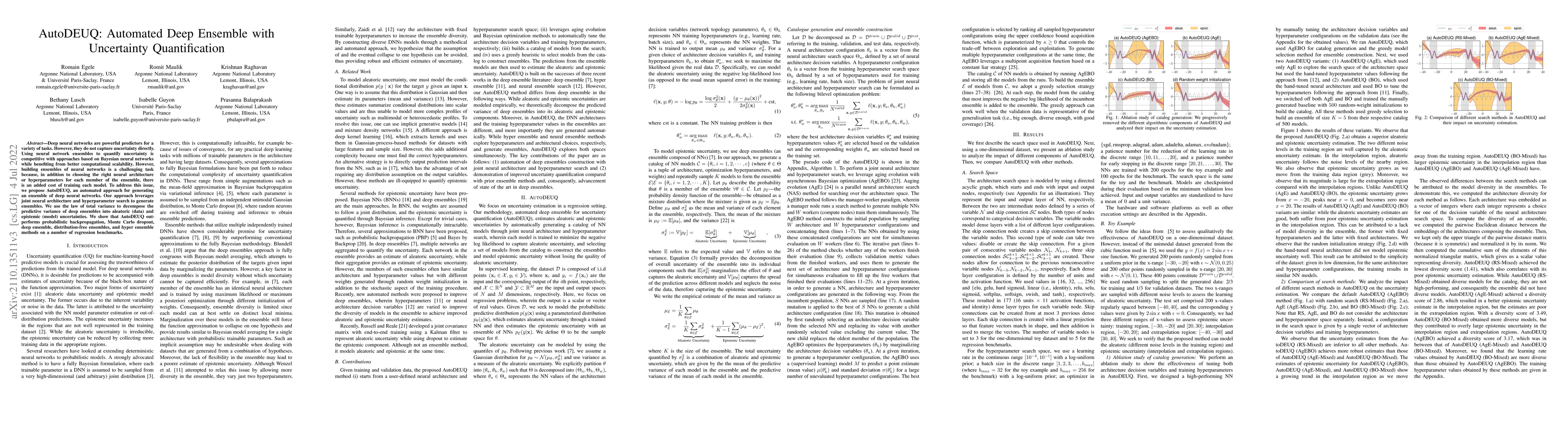 Thumbnail for AutoDEUQ: Automated Deep Ensemble with Uncertainty Quantification