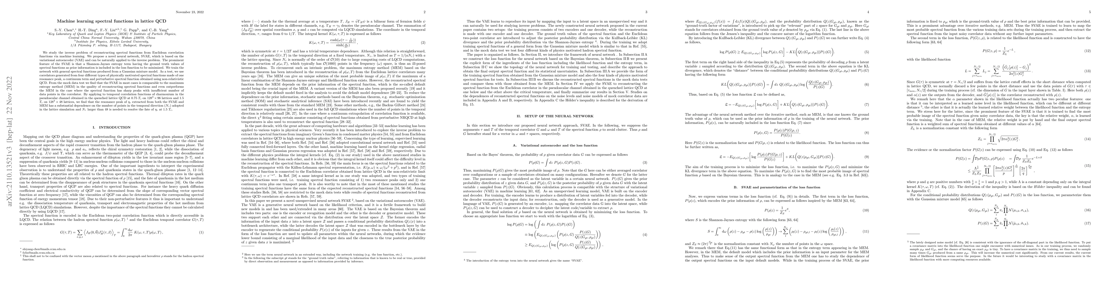 Thumbnail for Machine learning spectral functions in lattice QCD