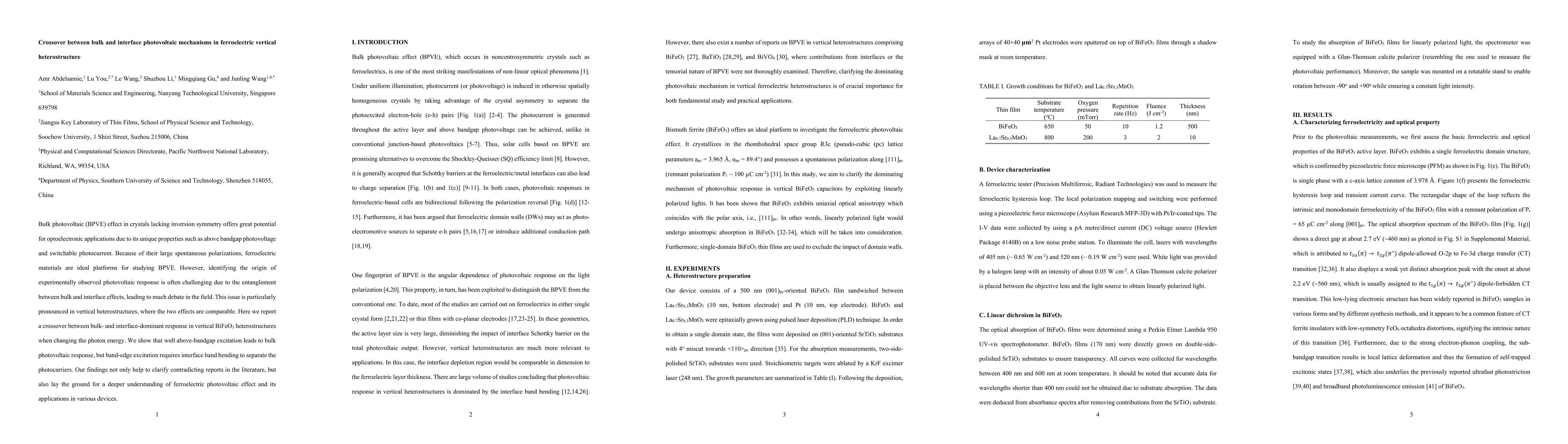 Thumbnail for Crossover between bulk and interface photovoltaic mechanisms in
  ferroelectric vertical heterostructure