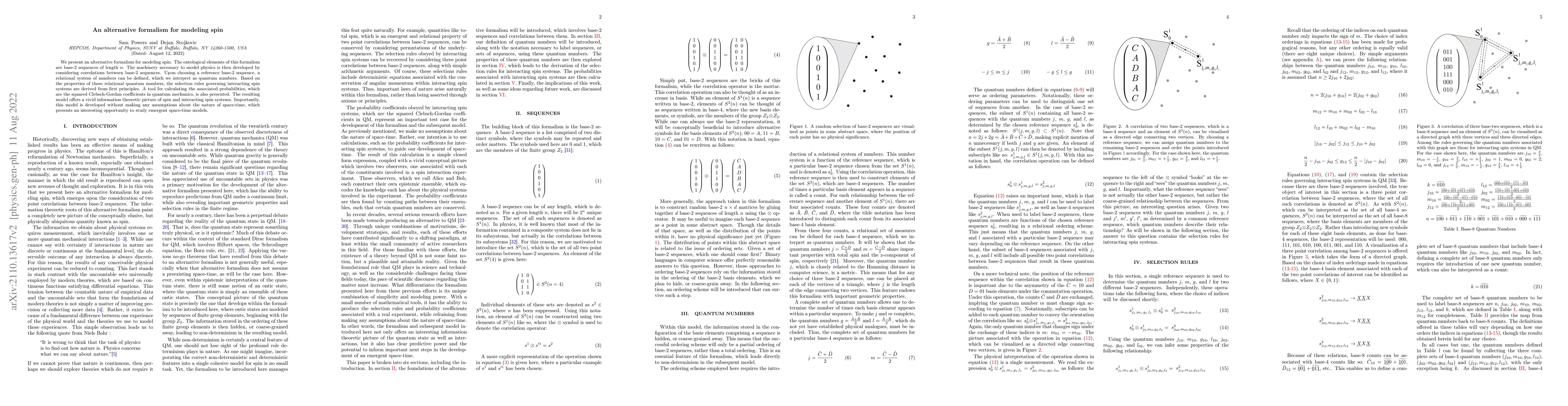 Thumbnail for An alternative formalism for modeling spin