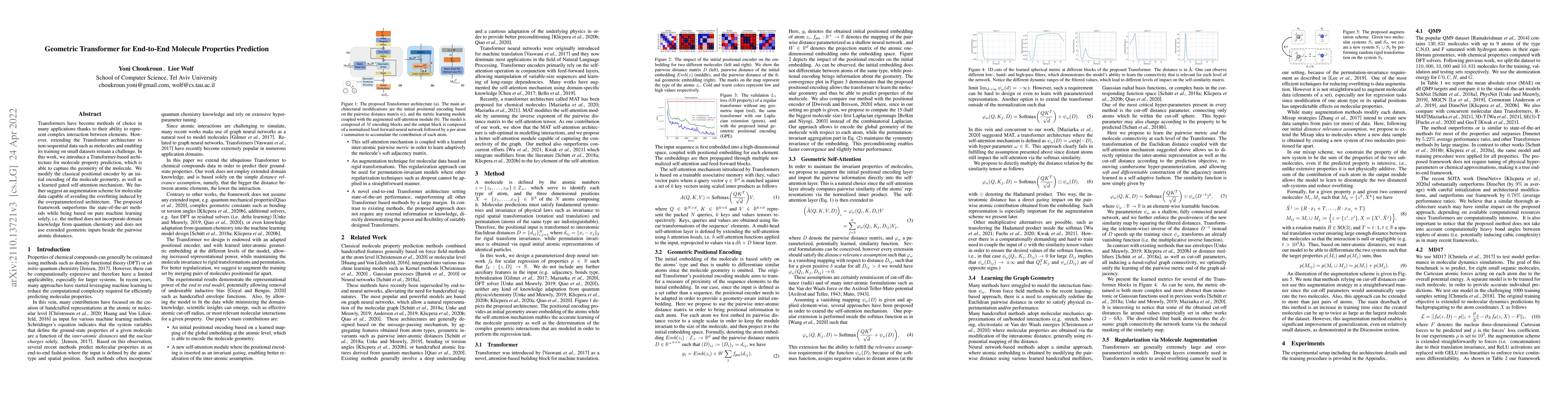 Thumbnail for Geometric Transformer for End-to-End Molecule Properties Prediction