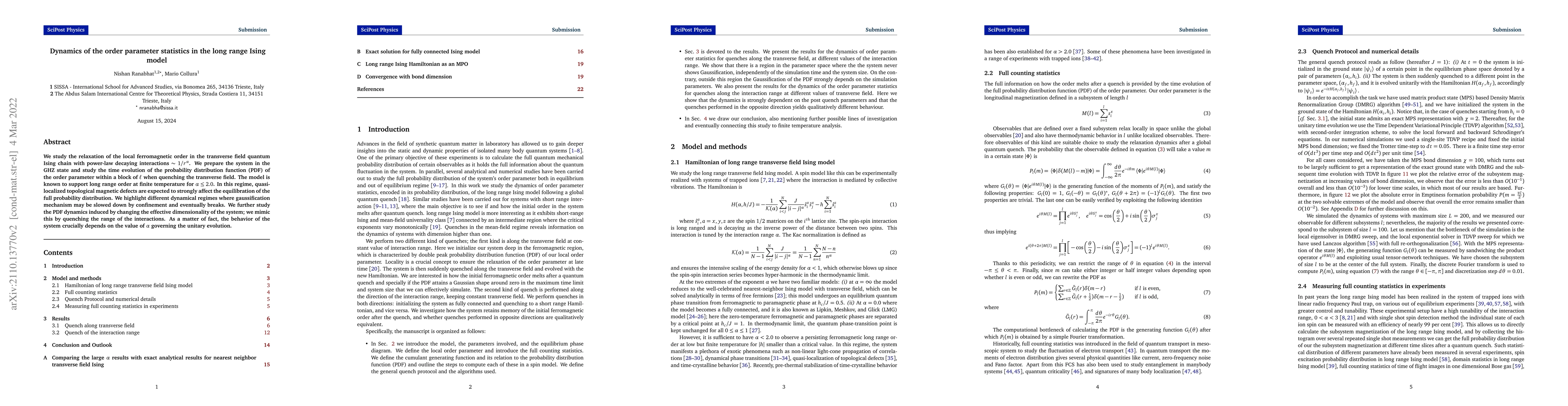 Thumbnail for Dynamics of the order-parameter statistics in the long-range Ising model