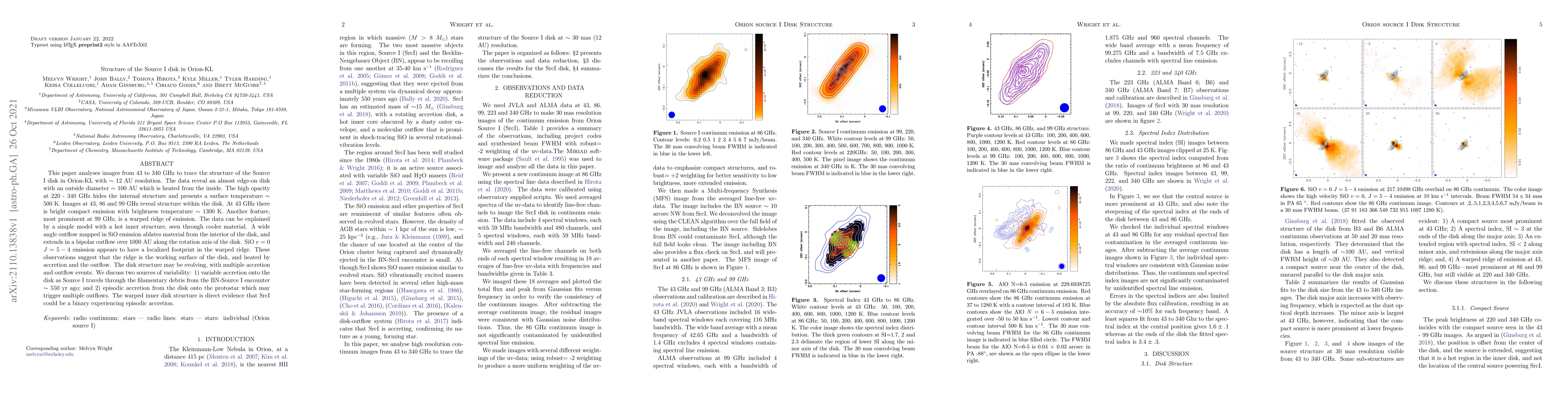 Thumbnail for Structure of the Source I disk in Orion-KL